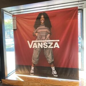 Double sided Vans/Sza Window poster tapestry.